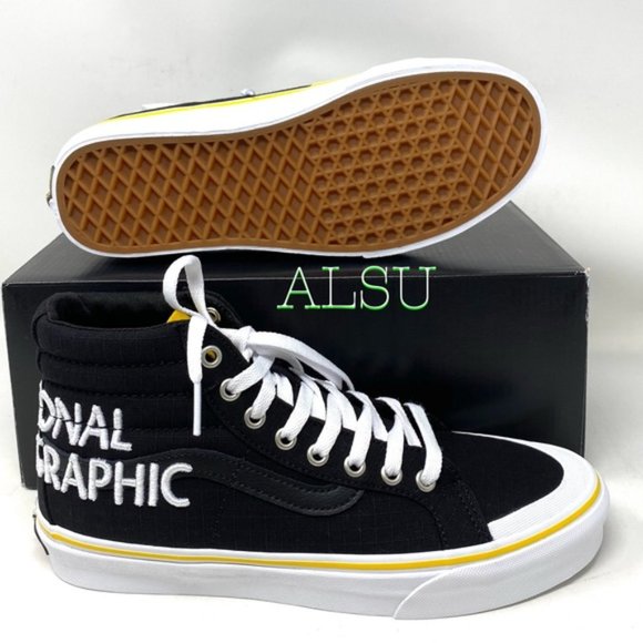 💖MEGA SALE💖VANS SK8-HI Reissue Nation Geographic Black Women's 6.5 VN0A3TKPXHP - Picture 8 of 14